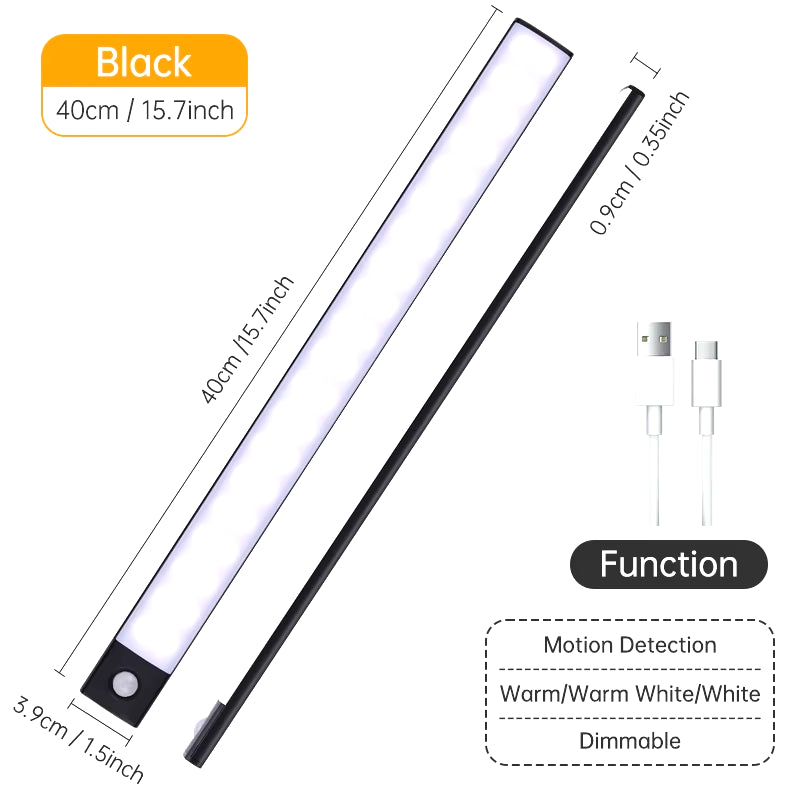 Luz LED con Sensor de Movimiento – Recargable, Inteligente y Sin Cables