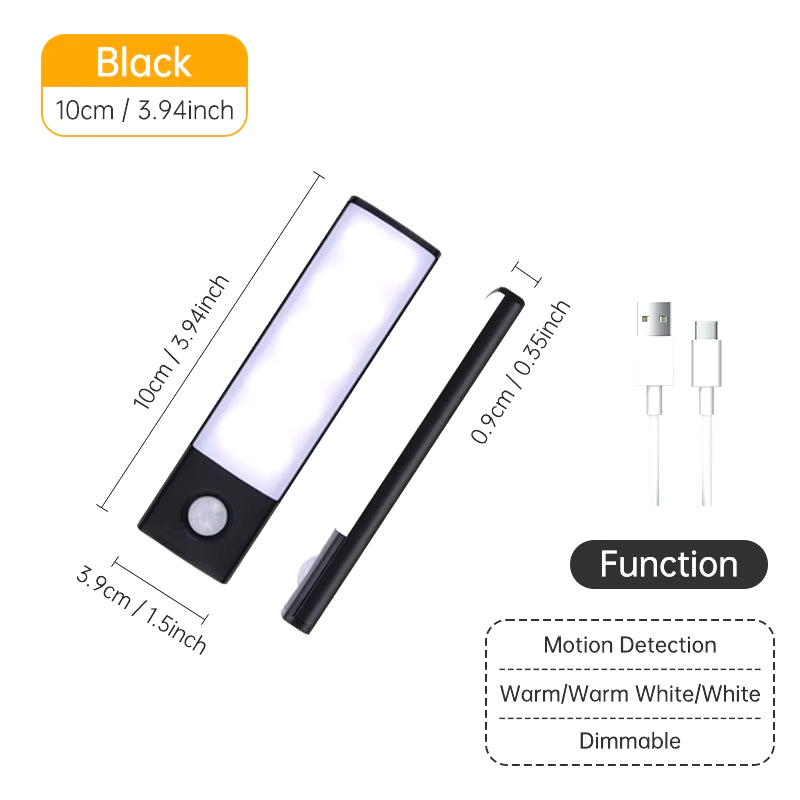 Luz LED con Sensor de Movimiento – Recargable, Inteligente y Sin Cables