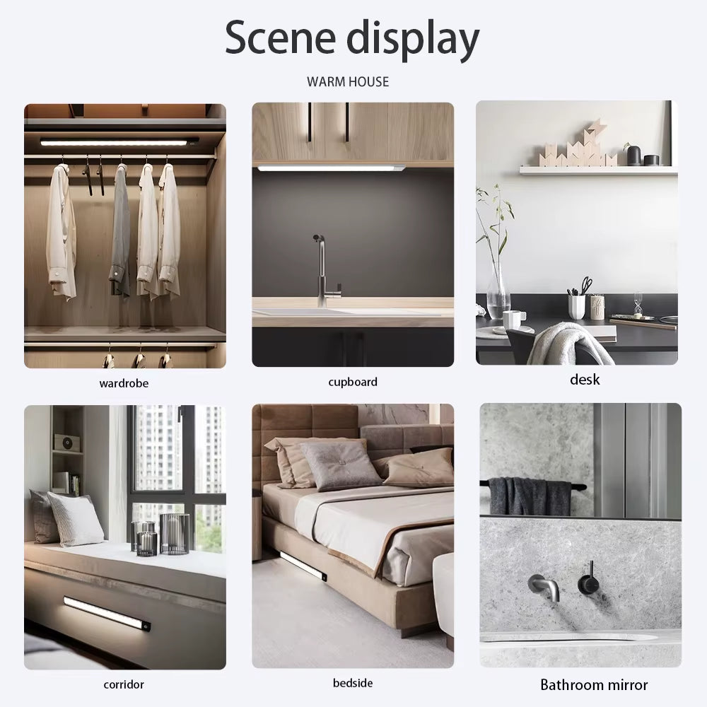 Luz LED con Sensor de Movimiento – Recargable, Inteligente y Sin Cables 