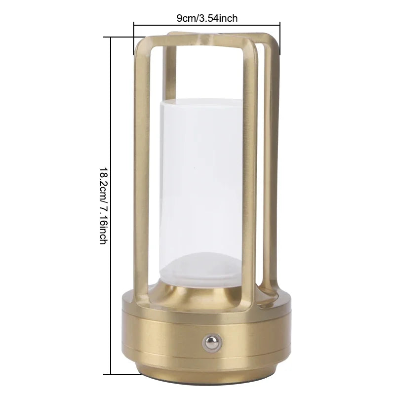 Lámpara de Mesa LED con Control Táctil – Recargable por USB