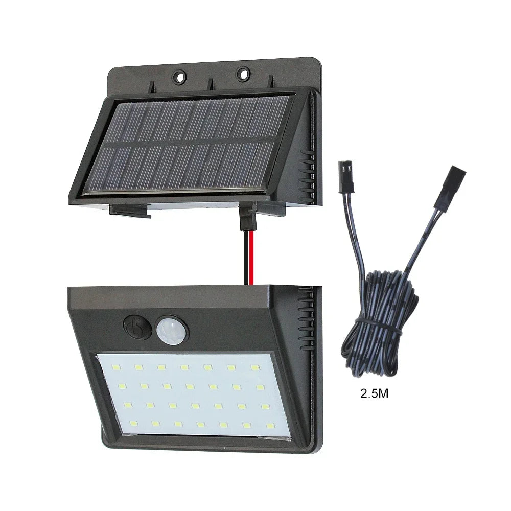 Lámpara Solar LED con Sensor de Movimiento – 20 o 28 LEDs para Exterior
