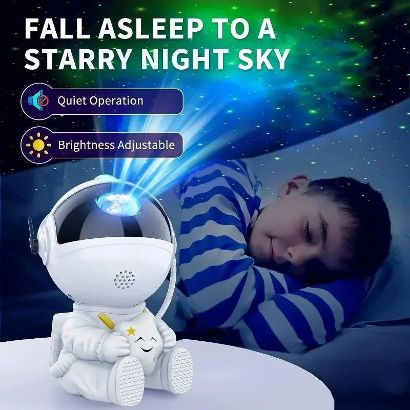 Lámpara Astronauta Proyector de Estrellas