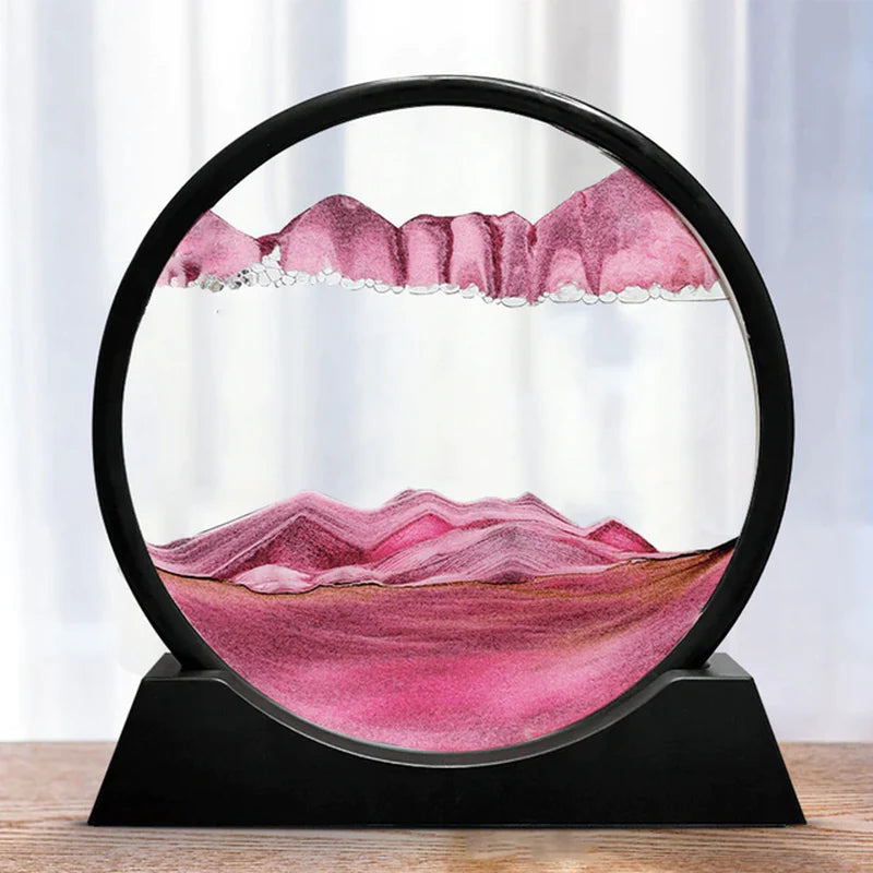 Cuadro de Arena en Movimiento 3D – Arte Relaxante y Decorativo