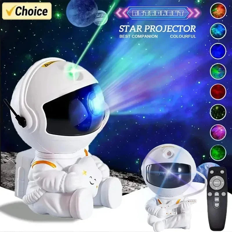 Lámpara Astronauta Proyector de Estrellas