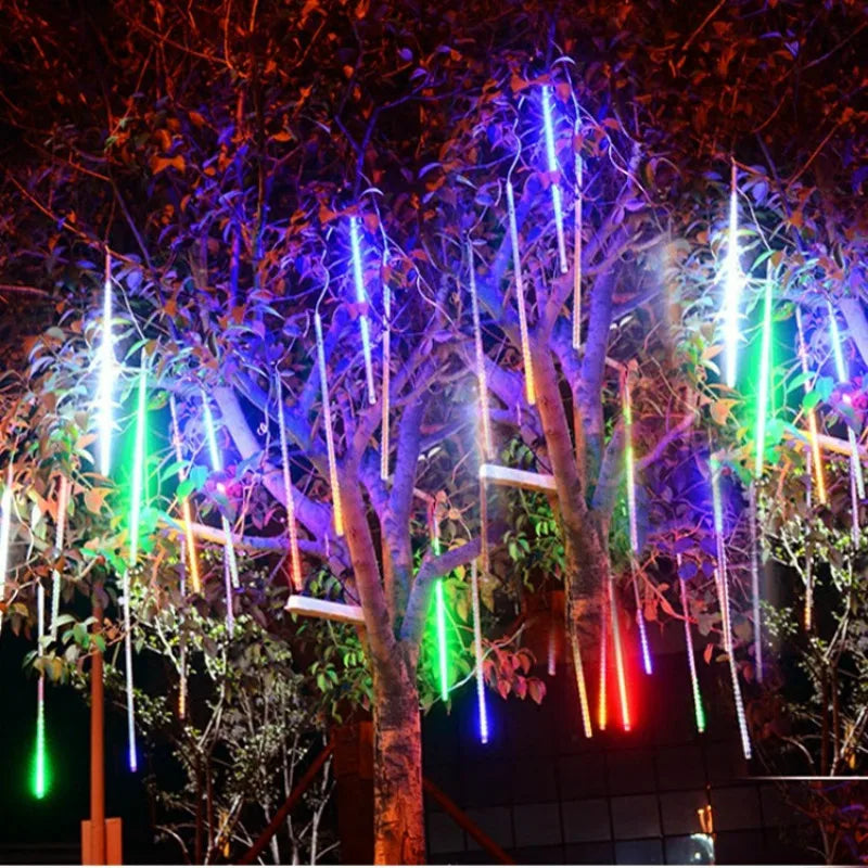 Luces LED Cascada de Lluvia - Meteoros de Navidad