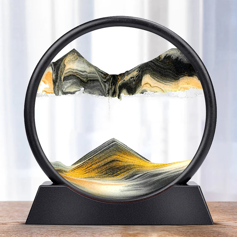 Cuadro de Arena en Movimiento 3D – Arte Relaxante y Decorativo