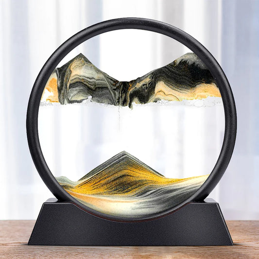 Cuadro de Arena en Movimiento 3D – Arte Relaxante y Decorativo