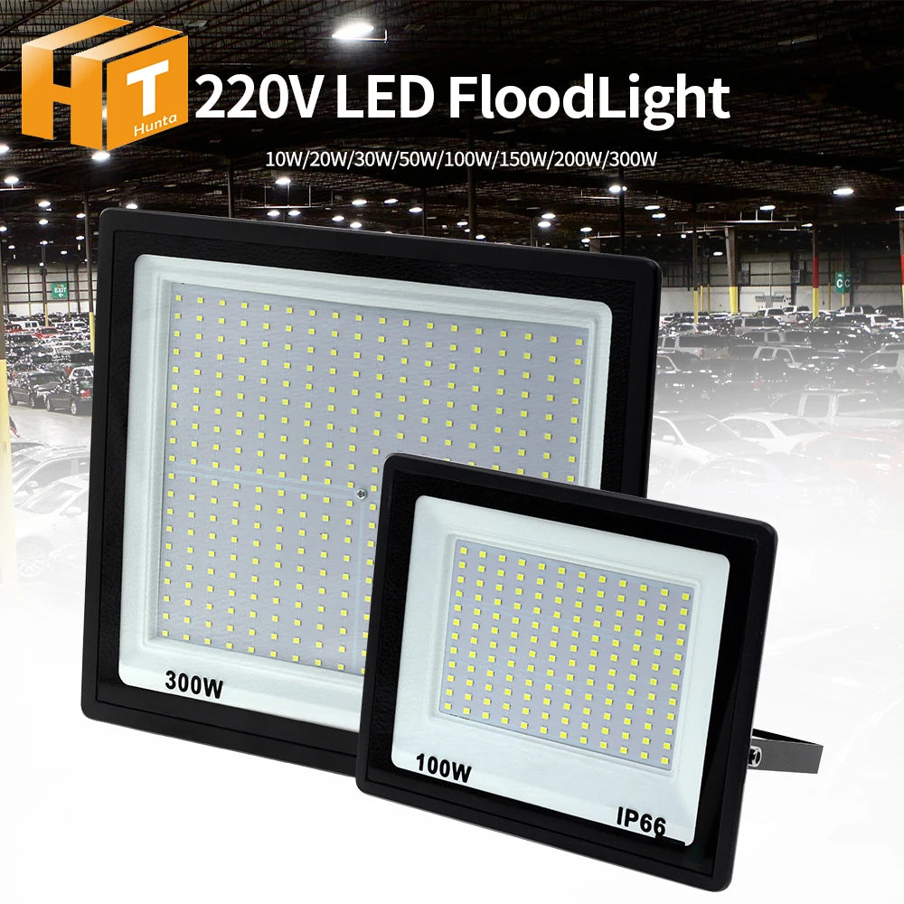 Reflector LED de Alta Potencia – 100W, 200W y 300W, IP66 Impermeable