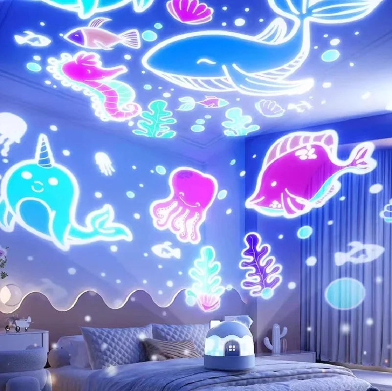 Proyector de Estrellas Infantil con Luz Nocturna LED