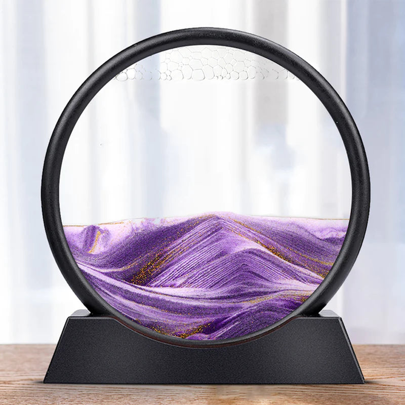 Cuadro de Arena en Movimiento 3D – Arte Relaxante y Decorativo