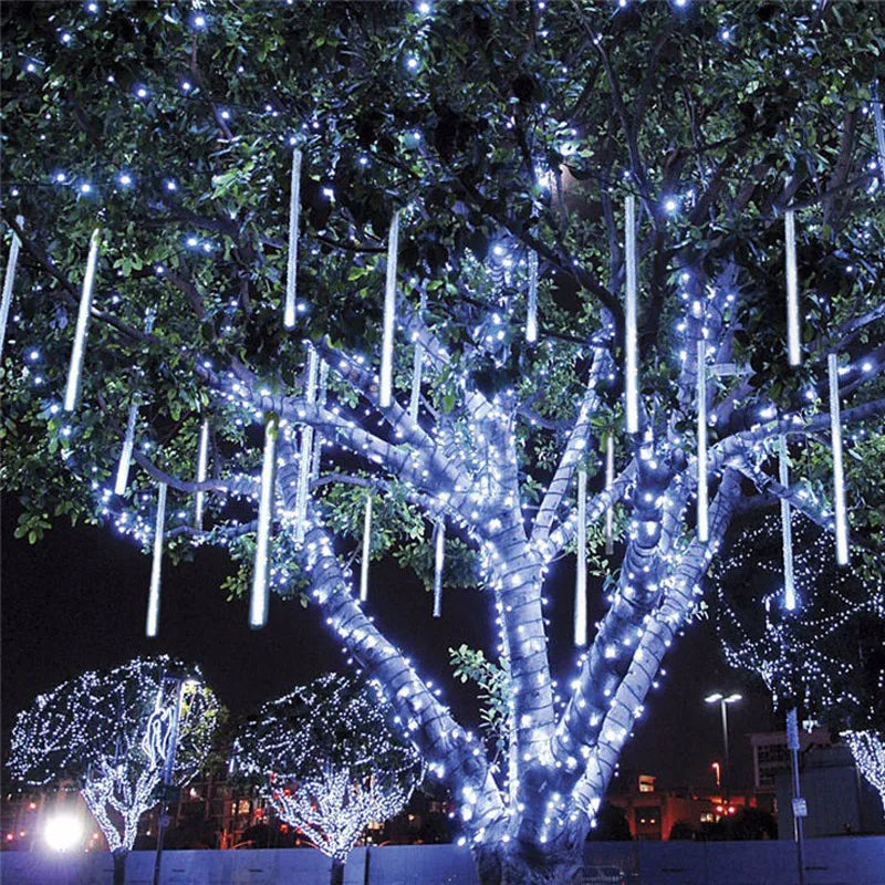 Luces LED Cascada de Lluvia - Meteoros de Navidad