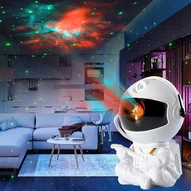Lámpara Astronauta Proyector de Estrellas