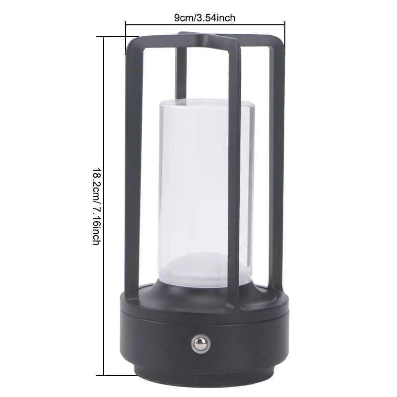 Lámpara de Mesa LED con Control Táctil – Recargable por USB