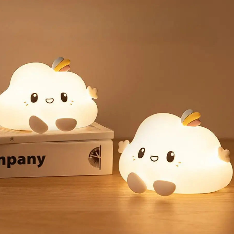 Night Light Panda Animal Lovely Gift Duck Rabbit Dog Cute Silicone Lamp Pat Control Warm Soft Colorful Light USB Rechargeable