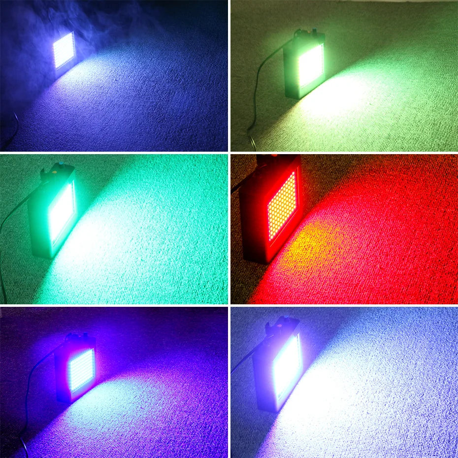 Luz Estroboscópica LED 180 LEDs con Control de Sonido y Mando a Distancia 
