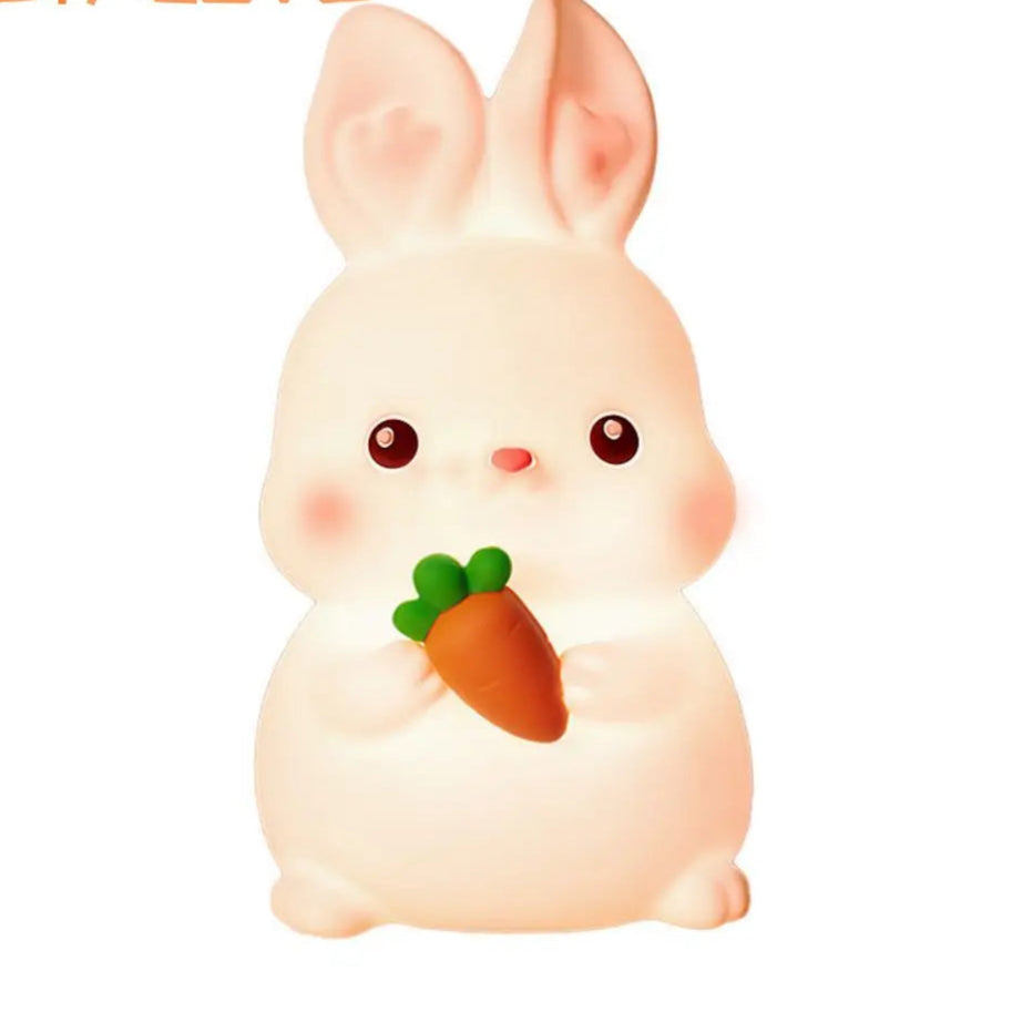 Night Light Panda Animal Lovely Gift Duck Rabbit Dog Cute Silicone Lamp Pat Control Warm Soft Colorful Light USB Rechargeable