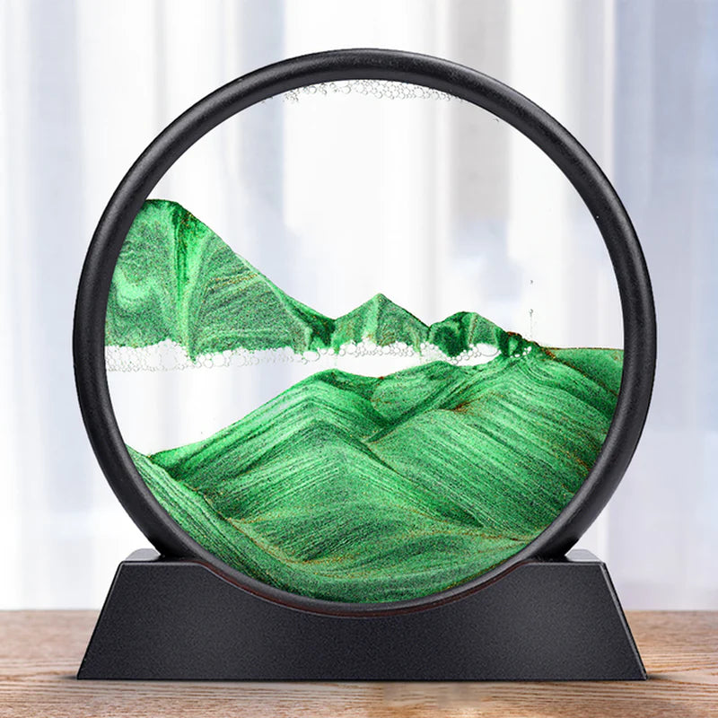 Cuadro de Arena en Movimiento 3D – Arte Relaxante y Decorativo