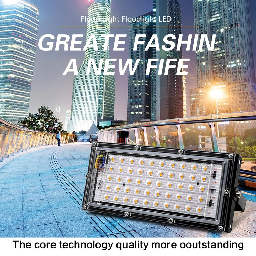 Reflector LED 50W para Exteriores – Potencia, Resistencia y Estilo