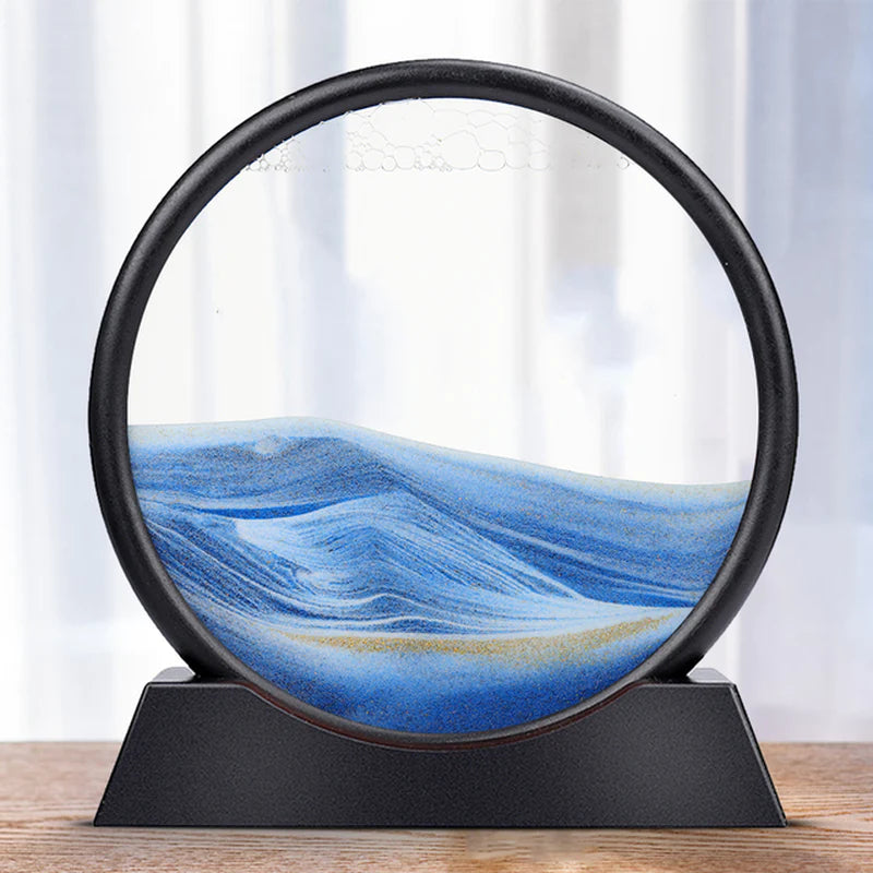 Cuadro de Arena en Movimiento 3D – Arte Relaxante y Decorativo