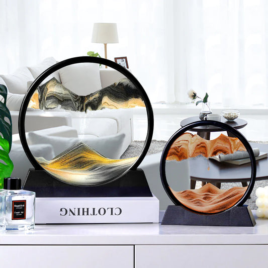 Cuadro de Arena en Movimiento 3D – Arte Relaxante y Decorativo