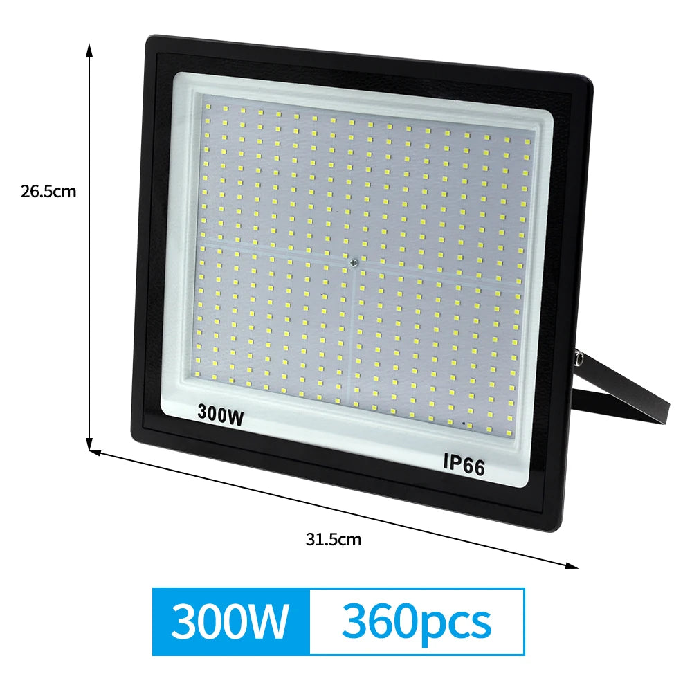Reflector LED de Alta Potencia – 100W, 200W y 300W, IP66 Impermeable