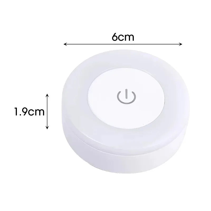 LED Touch Sensor Night Light 3 Modes Dimming Wall Lights Portable USB Rechargeable Night Lamp for Living Room Bedroom Lighting