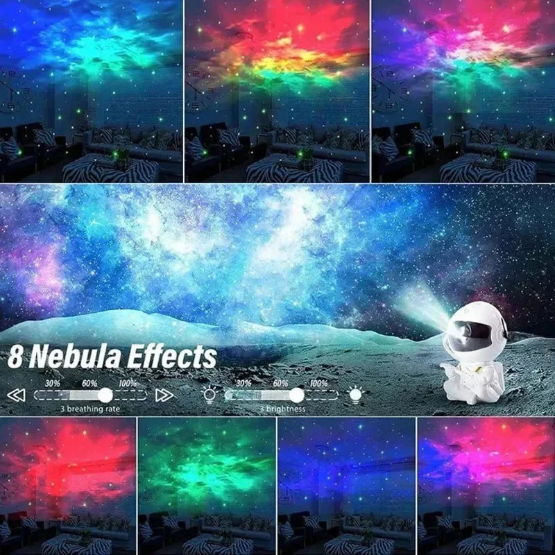 Lámpara Astronauta Proyector de Estrellas