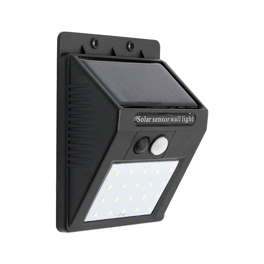 Lámpara Solar LED con Sensor de Movimiento – 20 o 28 LEDs para Exterior